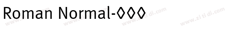 Roman Normal字体转换 Roman Normal字体转换